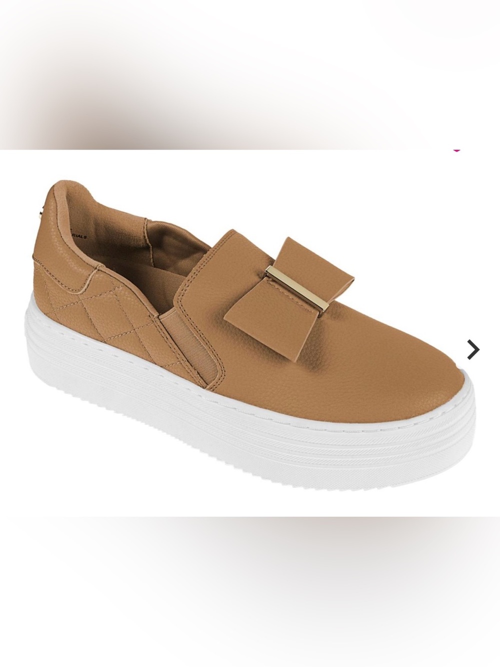 JOY slip on bow sneaker Caramel